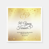 50-jähriges Jubiläum Gold verdient 50 JAHRE. Serviette (Vorderseite)