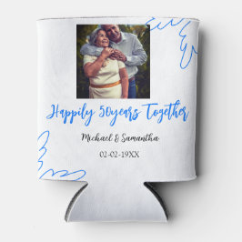 50-jähriges Jubiläum mit Namen für blaues Foto Dosenkühler