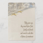 50-jähriges Vow Renewal Wedding Program Programm (Vorderseite)