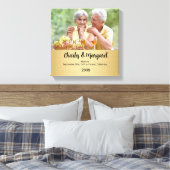 50. Jubiläum 12x12 Personalisierte Foto Leinwand (Insitu (Schlafzimmer))