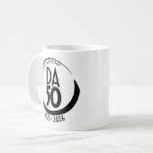 50. Jubiläum 1976-2026 Tasse in Schwarz (Vorderseite Links)