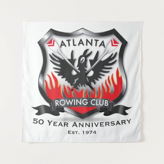 50. Jubiläum 57" x 57" Tapestry Wandteppich (Vorderseite)