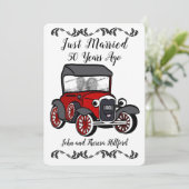 50. Jubiläum Antikwagen Einladung (Stehend Vorderseite)