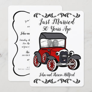 50. Jubiläum Antique Car Einladung