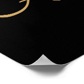 50. Jubiläum Begrüßungszeichen mit Foto Poster (Ecke)