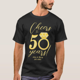 50. Jubiläum bejubelt bis 50 Jahre Goldhochzeit T-Shirt