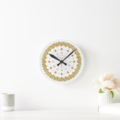 50. Jubiläum des 50. Jubiläums Runde Wanduhr (Zuhause)