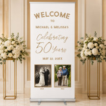 50. Jubiläum Elfenbein Gold Damals & Heute Foto