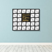 50 Jubiläum Foto Collage JAHRE IM MAKING Leinwanddruck (Insitu (Holzboden))