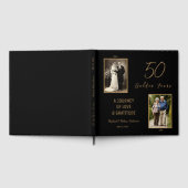 50. Jubiläum Gästebuch - Elegant Black and Go (Voll)