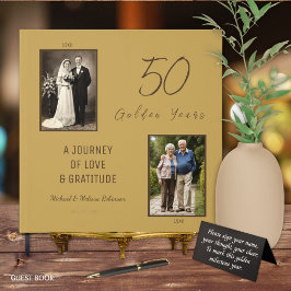 50. Jubiläum Gästebuch - Gold