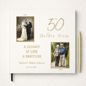 50. Jubiläum Gästebuch - Ivory & Gold