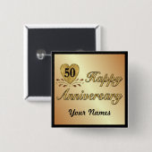 50. Jubiläum - Gold Button (Vorne & Hinten)