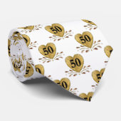 50. Jubiläum - Gold Krawatte (Gerollt)