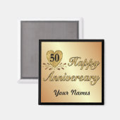 50. Jubiläum - Gold Magnet (Vorderseite/Rückseite)
