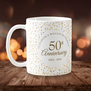 50. Jubiläum Golden Hearts Kaffeetasse