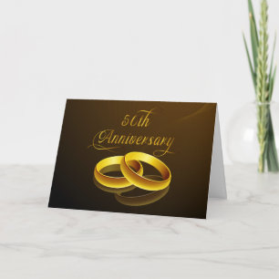 50. Jubiläum   Goldene Schrift Karte