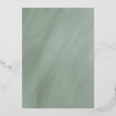 50. Jubiläum graue Jade mit Gold Folieneinladung (Rückseite)