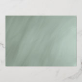 50. Jubiläum Graujade mit Gold Folieneinladung (Rückseite)