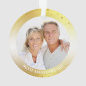 50. Jubiläum Hörjahre in Foto Ornament (Rückseite)