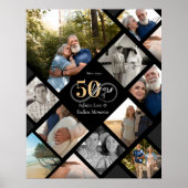 50. Jubiläum Infinity Love Foto-Collage-Geschenk Poster (Vorne)