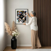 50. Jubiläum Infinity Love Foto-Collage-Geschenk Poster