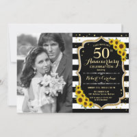 50. Jubiläum mit Foto - Sonnenblumen