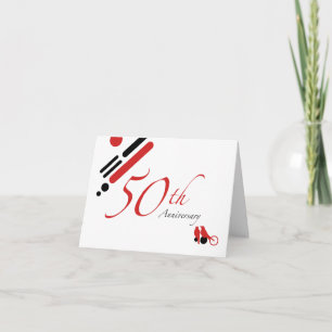 50. Jubiläum (Mod-Vögel) Karte