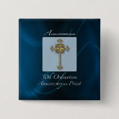 50. Jubiläum-Ordination-Jahrestag des Priesters Button (Vorderseite)