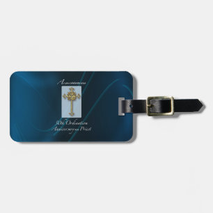 50. Jubiläum-Ordination-Jahrestag des Priesters Gepäckanhänger