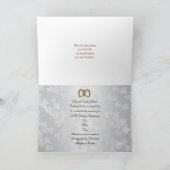 50. Jubiläum Party Einladung Rotes Gold (Innenseite)