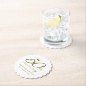 50. Jubiläum Party Paper Drink Coaster Untersetzer (Vor Ort)