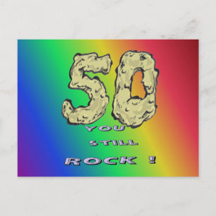 50. Jubiläum Regenbogen Postkarte