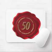 50. Jubiläum Rotwachs-Siegel Mousepad (Mit Mouse)