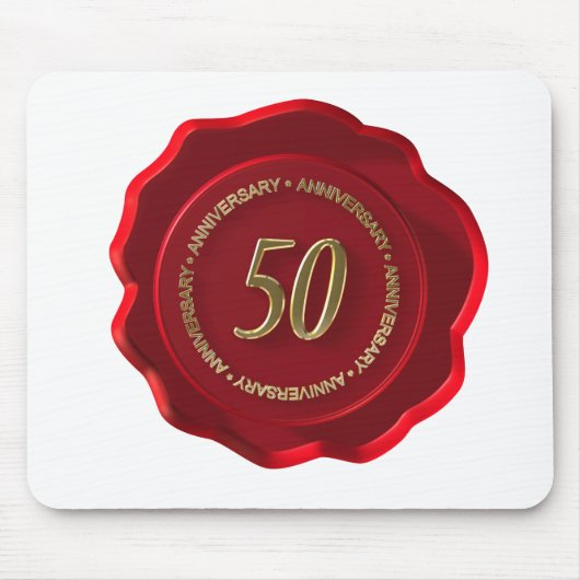 50. Jubiläum Rotwachs-Siegel Mousepad (Vorne)