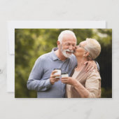 50. Jubiläum Schwarz-Gold-Grün-Foto Einladung (Rückseite)