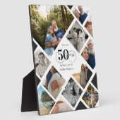 50. Jubiläum Unendlichkeit Liebe Foto Collage Gesc Fotoplatte (Seite)