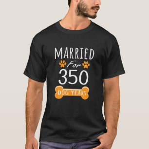 50. Jubiläum Verheiratet für 350 Hundefälle T-Shirt