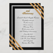 50. Jubiläum Verlängerung Elegante Einladung (Vorne/Hinten)