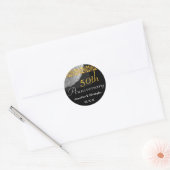 50. Jubiläum WHITE GOLD BLACK Rose Sticker (Umschlag)