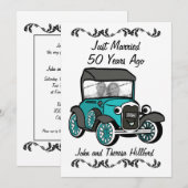50. Jubiläums-Oldtimer Einladung (Vorne/Hinten)