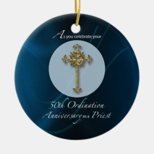 50. Jubiläumsfeier des Priesters Keramikornament