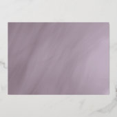 50. Jubiläumsfeier mit Pflaumengoldrahmen Folieneinladung (Rückseite)