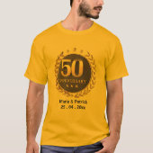 50. Jubiläumsgeschenk Männer Frauen anpassen T-Shirt (Vorderseite)