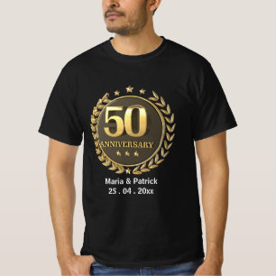 50. Jubiläumsgeschenk Männer Frauen anpassen T-Shirt