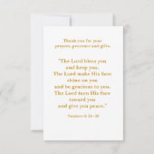 50. Jubiläumsjubiläum Priesterortung Dankeskarte (Rückseite)