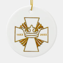 50. Jubiläumsjubiläum Priesterortung Keramik Ornament