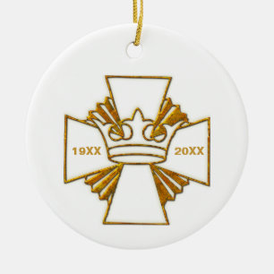 50. Jubiläumsjubiläum Priesterortung Keramik Ornament