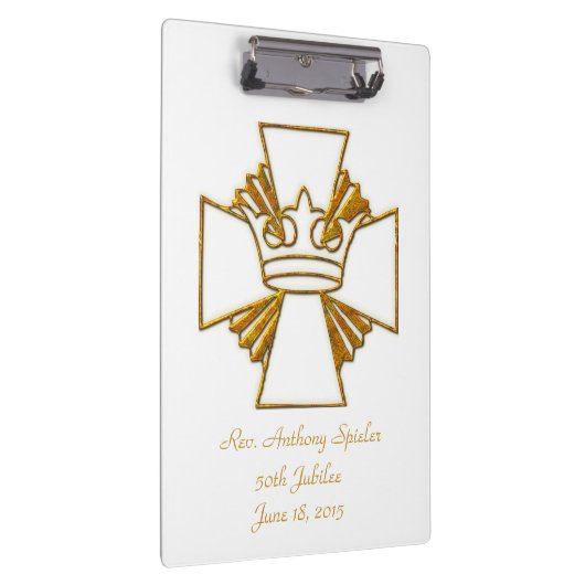 50. Jubiläumsjubiläum Priesterortung Klemmbrett (Rechts)