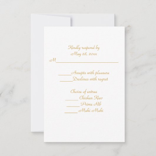 50. Jubiläumsjubiläum Priesterortung RSVP Karte (Vorderseite)